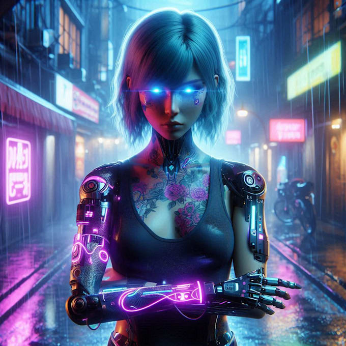 create characters monsters cyberpunk and scifi