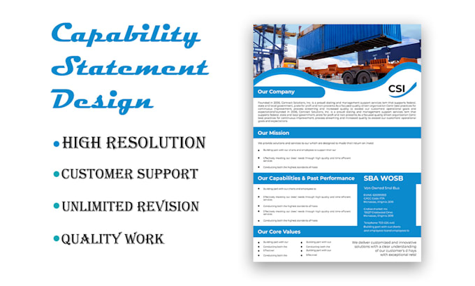 expert, and government capability statement design