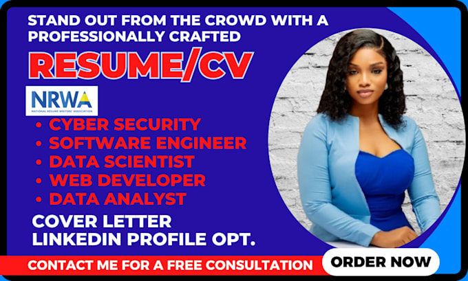 write cyber security resume, software, cloud engineer, data analyst, grc tech CV