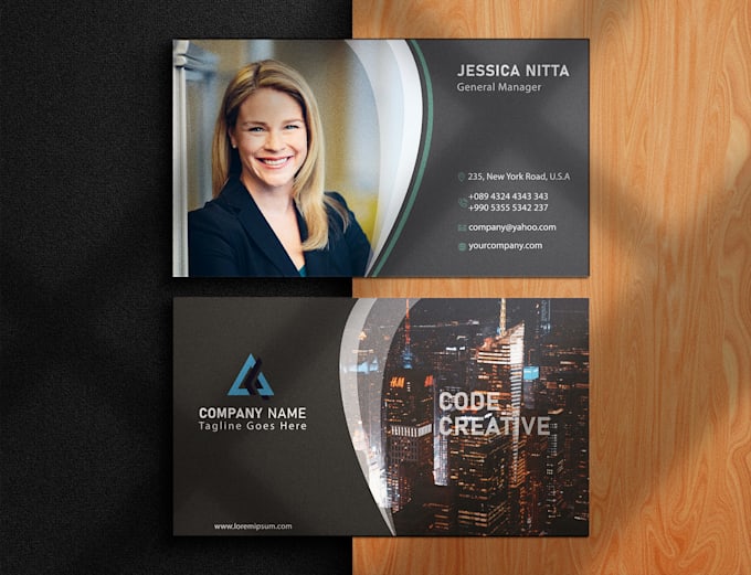 design unique id card, business or visiting card