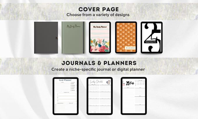 Create custom journals and hyperlinked digital planners by Happy_side ...