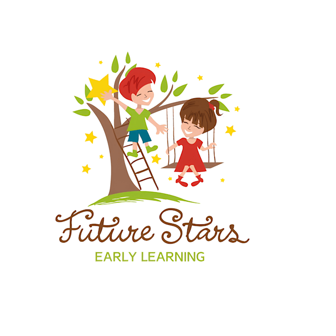 design preschool,childcare,education,academy and learning logo