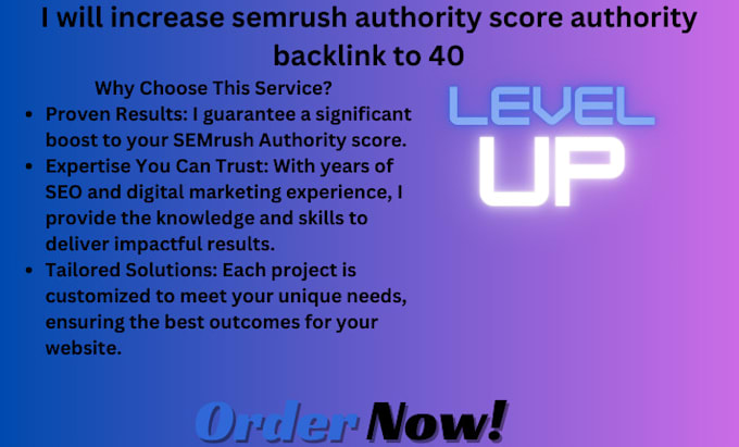 increase semrush authority score, score domain authority score 60 plus guarantee