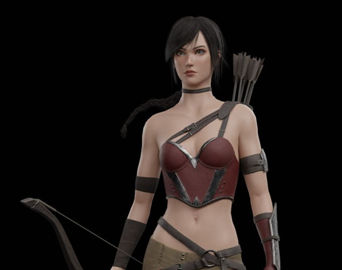 customize 3d model, ue5 metahuman character, game uv map, sfm, modular character