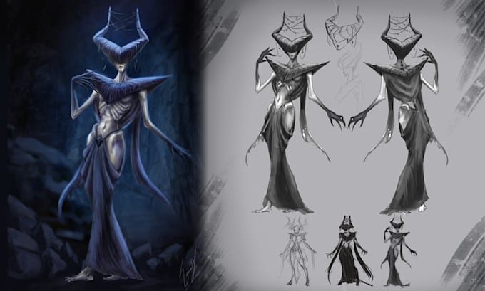 do character design and concept art for you