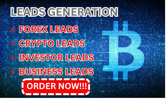 deliver valid live forex and crypto leads for all countries