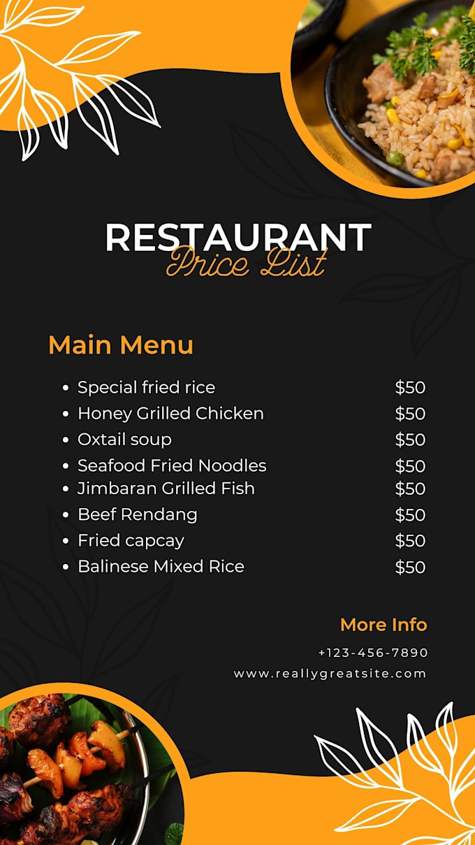 do your best menu design
