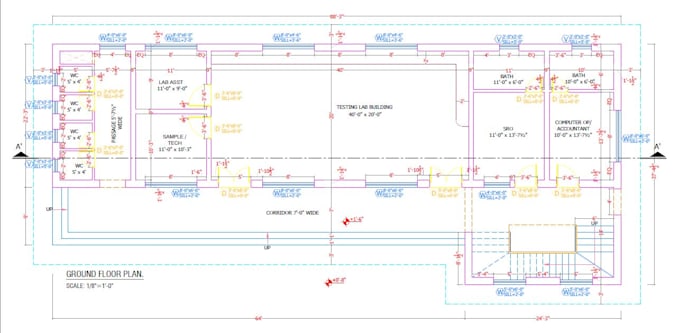 draw your architectural 2d floor plans in autocad dwg
