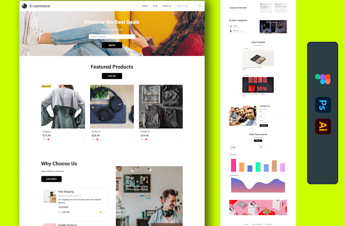 do responsive website layout design using figma