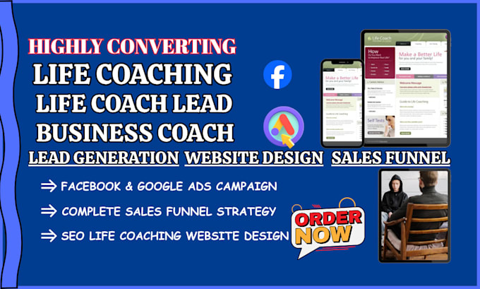 generate life coach relationship coach business coach leads and website design