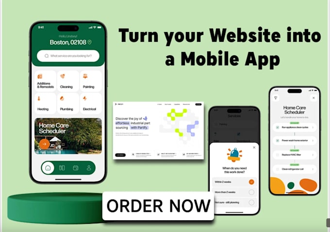 convert your website into a flutter android app and IOS app