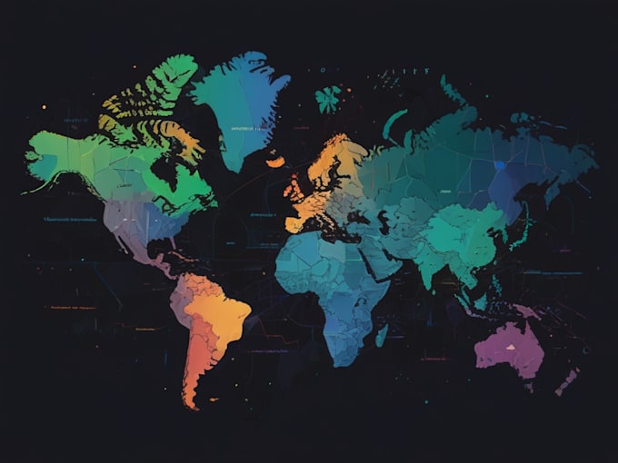 draw vector map in illustrator
