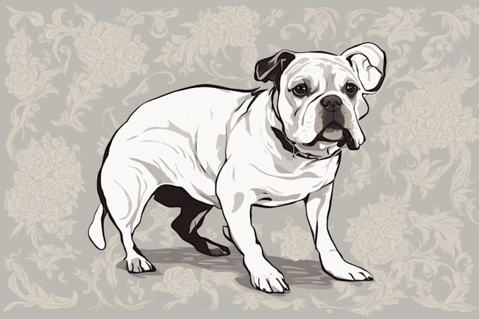 draw illustration pet portrait vector art