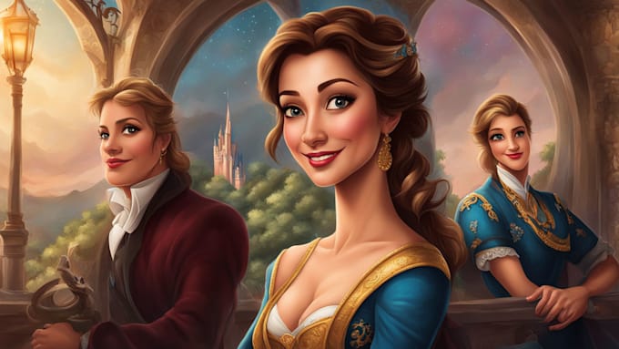draw your portrait in disney style
