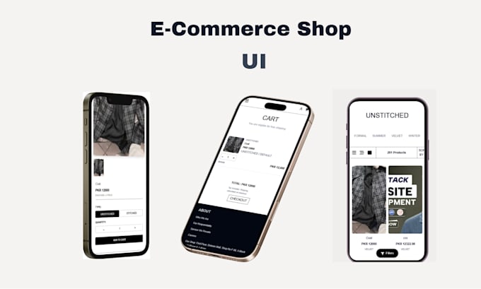 design clean and high converting ecommerce product page UI