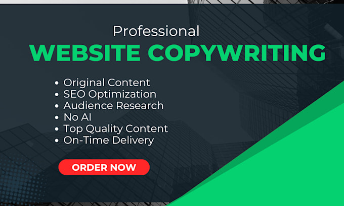 do your website copywriting and write website content