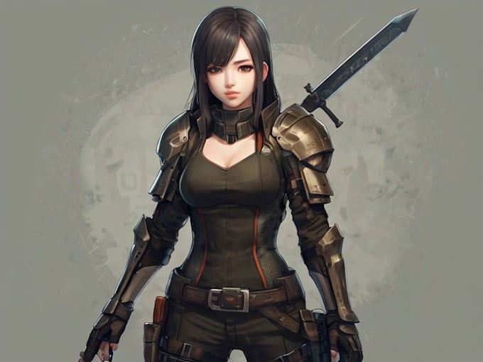 Create a beautiful character artwork digital art for you by Wedlinrkins ...