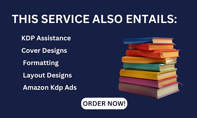 handle book formatting, layout design and kindle ebook conversion