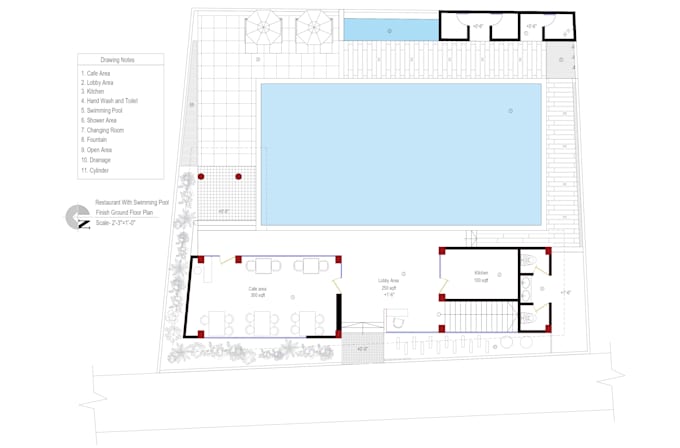 create 2d floor plan with autocad 2d drawings and detail
