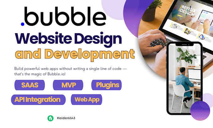 build your responsive website or app as bubble io developer