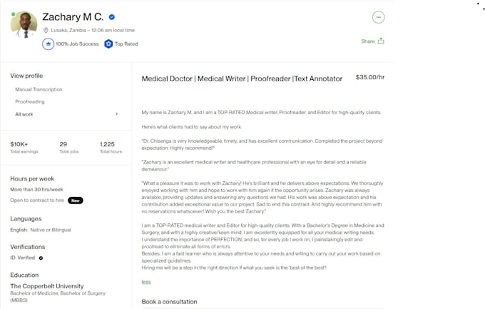 write and analyze medical reports