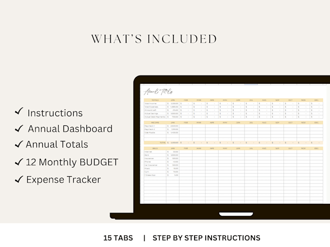 send you a personal finance annual budget