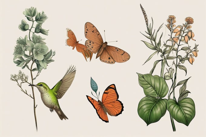 create insects, animals and botanical illustrations
