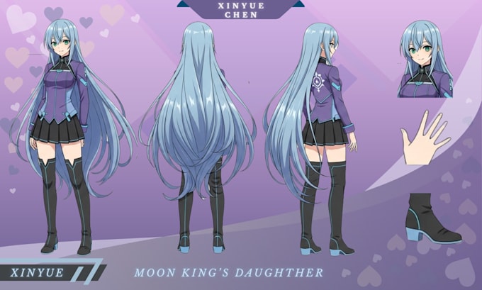 draw vtuber reference sheet anime oc sheet anime expression sheet concept art