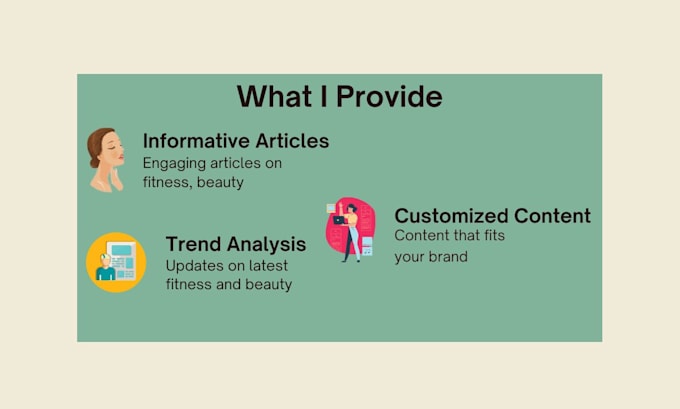 write fitness, beauty, and content articles