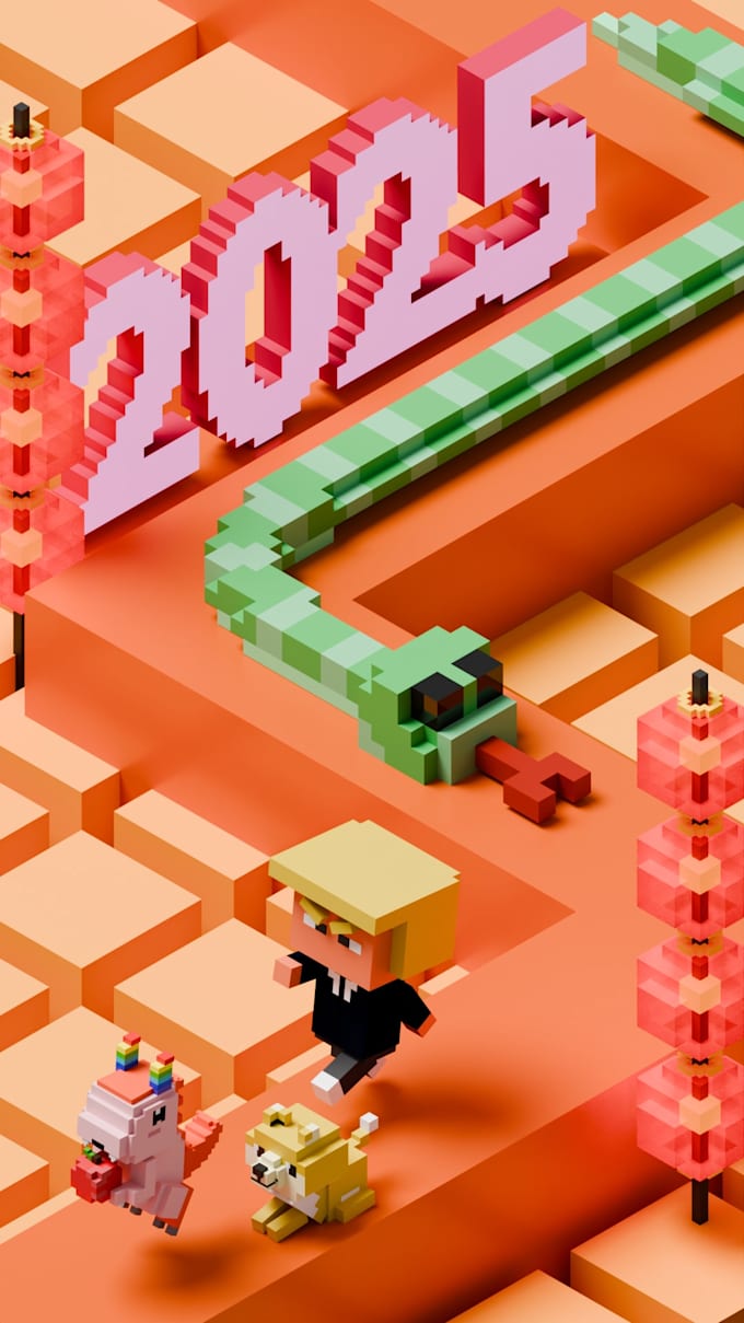 create custom 3d voxel art and voxel scenes