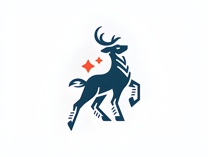 design an creative unique sheep, deer logo