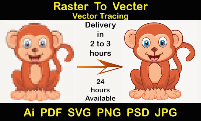 manual vector tracing and converting images to vector