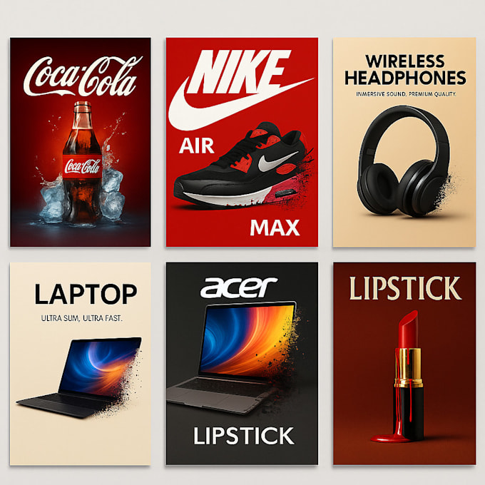 design advertising poster with ai manupulation