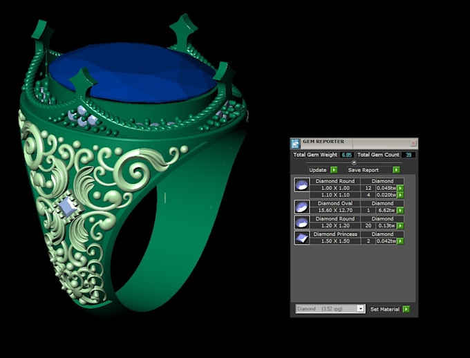 do all type cad jewelry design, 3d modeling and sculpting