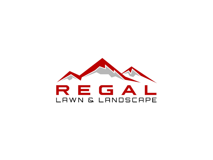 make a minimalist lawn and landscape logo design