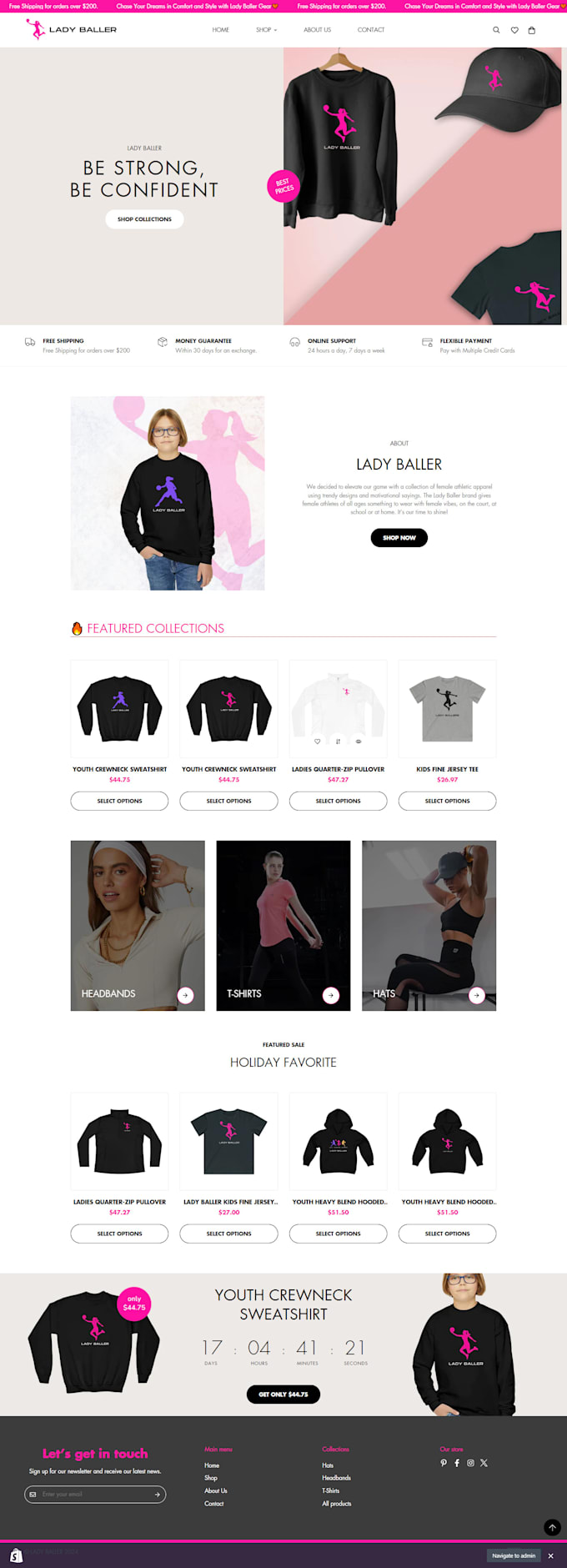 build shopify store or dropshipping ecommerce store