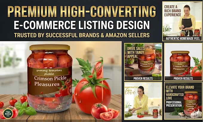 design premium amazon infographics and professional product listing images