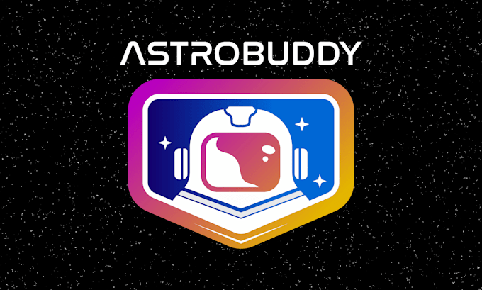 do modern space, astronaut, galaxy, alien, spaceship, logo design