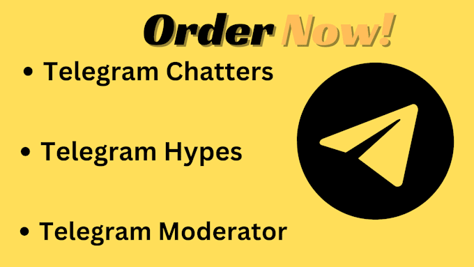 do telegram community manager with 100 chatter, telegram hype, telegram ads