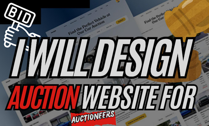 design auction website or multivendor website for auctioneers