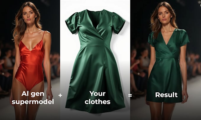 create hyper realistic ai supermodel and swap clothes