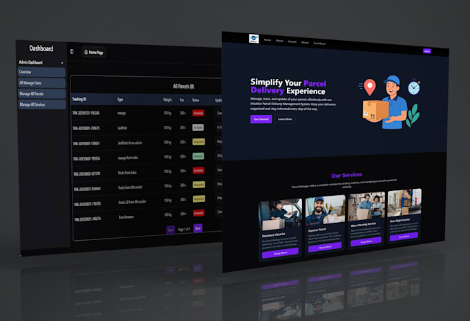 build business, company, portfolio websites with admin panel