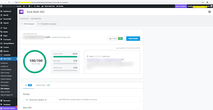boost your website with rankmath SEO setup 90 score