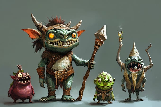 create a fantastic character and stuff by drawing
