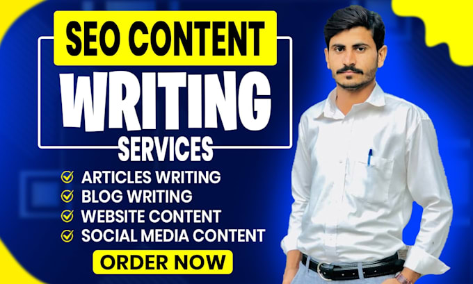 write SEO friendly optimized content articles and blog posts