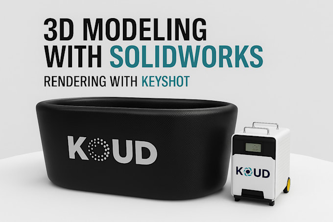 do product design for 3d printing, dfm, cnc using solidworks