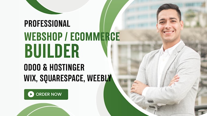 build webshop ecommerce website in odoo hostinger wix weebly squarespace website