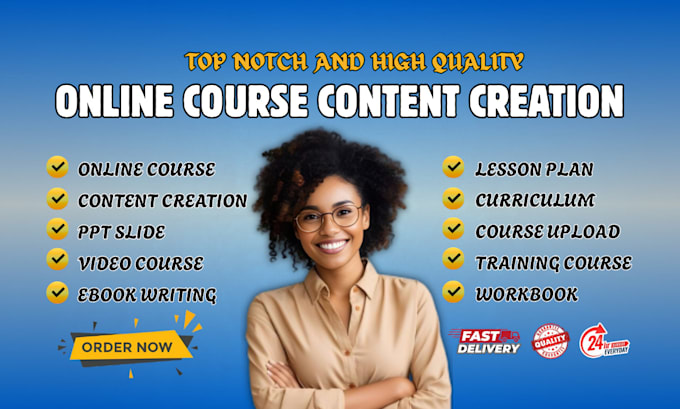 develop your elearning course content with lessons and custom PPT slides