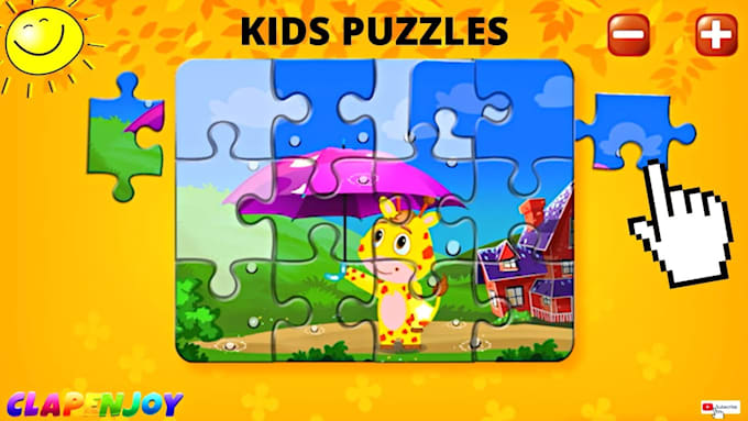 develop an educational jigsaw puzzle game for kids, html5 and android and ios