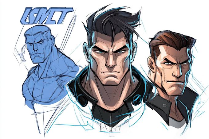 draw a comic character design
